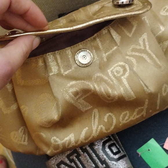 Metallic Gold Coach Poppy bag - Picture 10 of 10